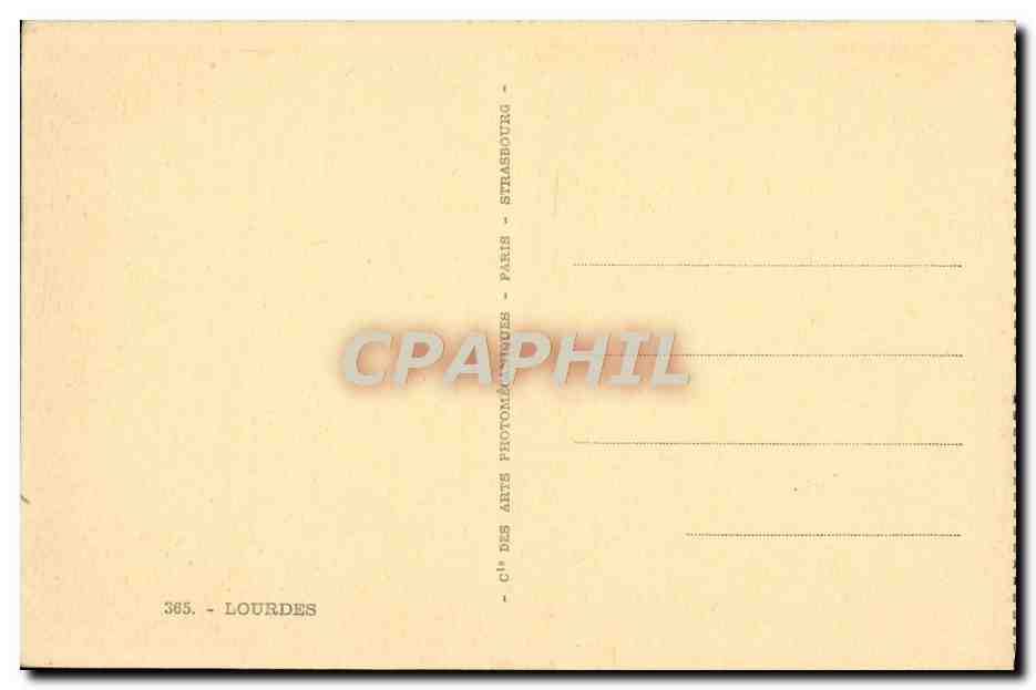 CPA Lourdes Gavarnie Cauterets  — Verso