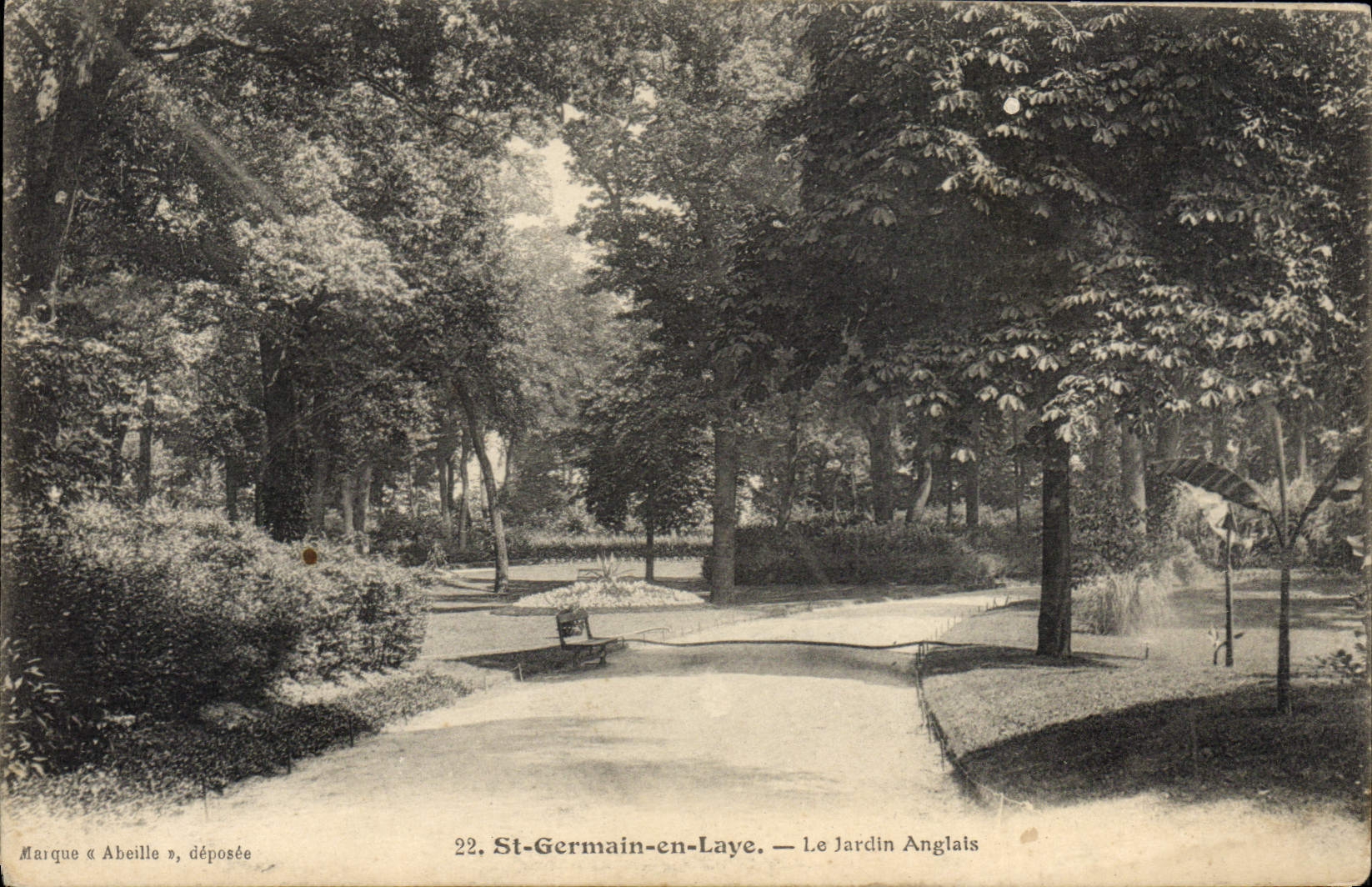 CPA St Germain En Laye Le Jardin Anglais