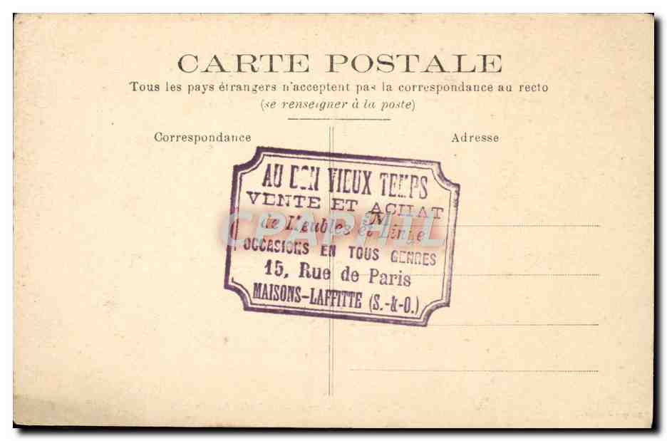 CPA St Germain En Laye Le Jardin Anglais — Rückseite