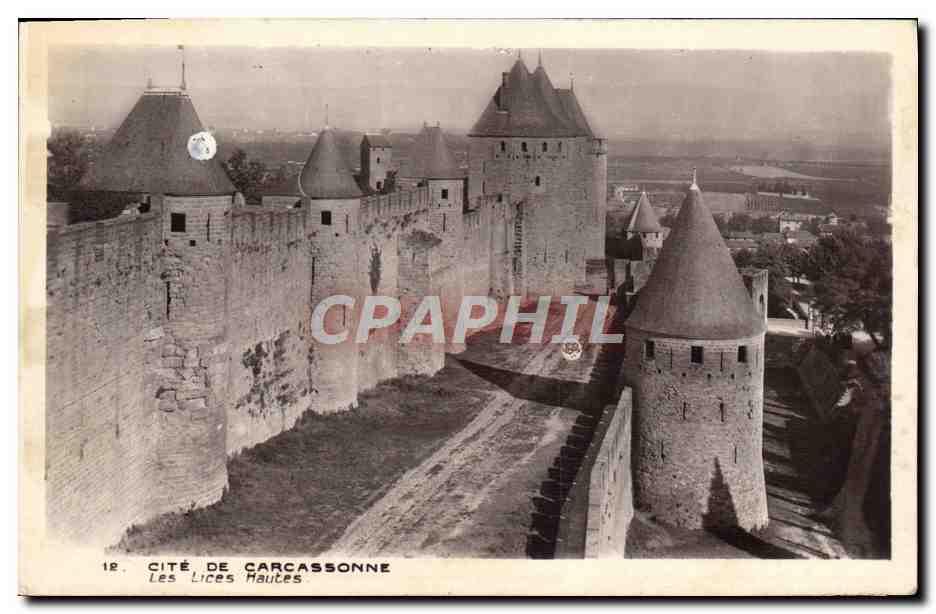 CPA Cite De Carcassonne Les lices hautes
