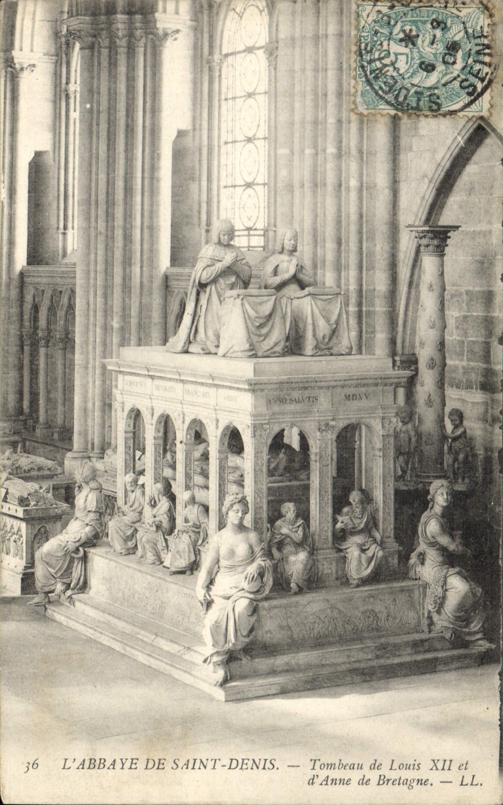 CPA L'Abbaye De Saint Denis Tombeau de Louis XII et d'Anne de Bretagne