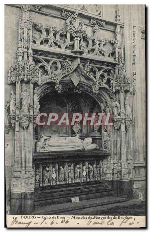 CPA Bourg Eglise Brou Mausolee De Marguerite De Boubon