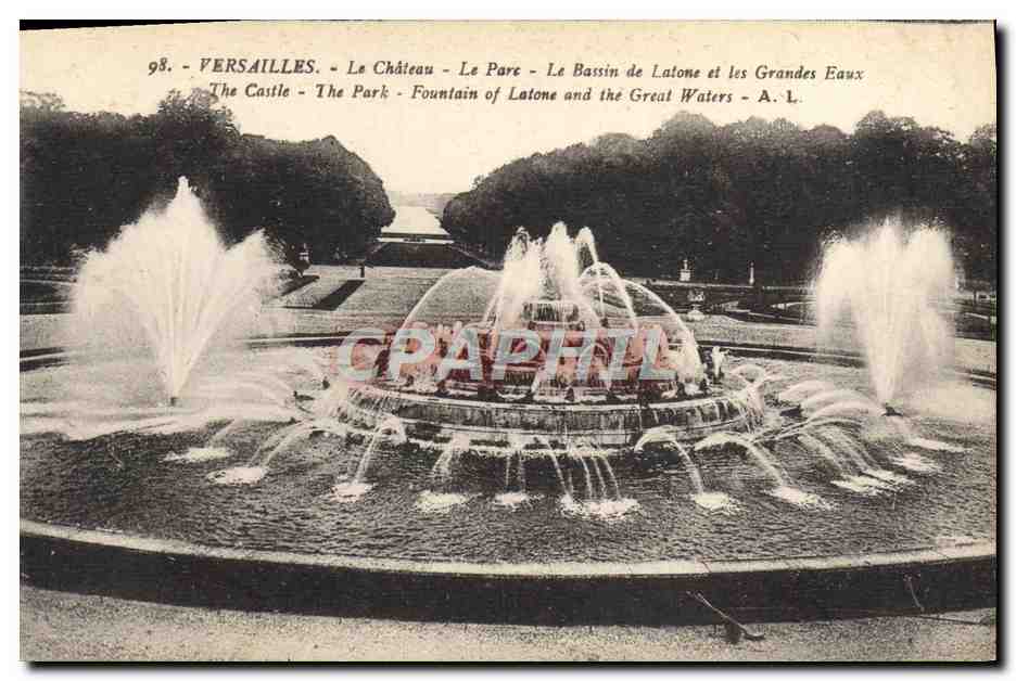CPA Versailles Le Chateau Le Parc Bassin de Latone et les grandes eaux