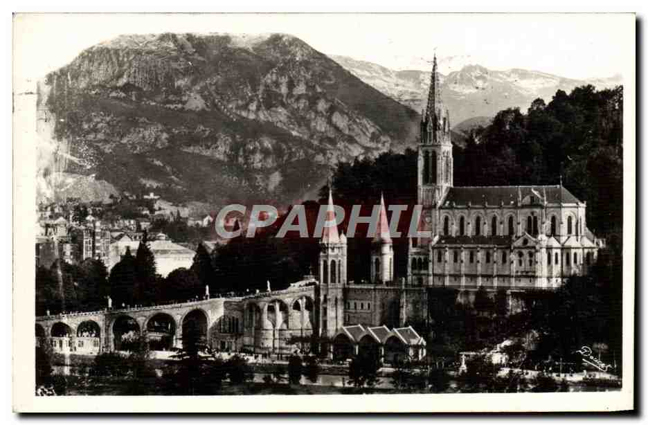 CPM Lourdes La Basilique Et Pic Du Jer
