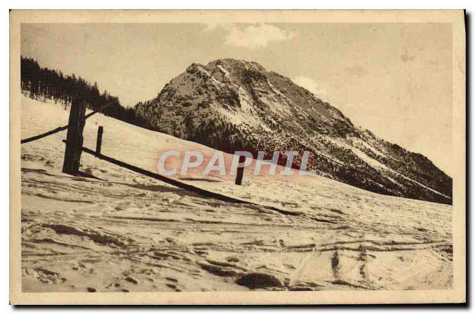Les Champs de Skis et le Mont-Janus — Montgenèvre (1.860 m.) — Photo Wax, Grand-Briançon