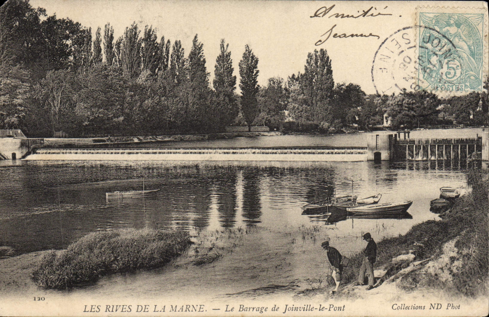 Les Rives de la Marne — Le Barrage de Joinville-le-Pont — Collections ND Phot
