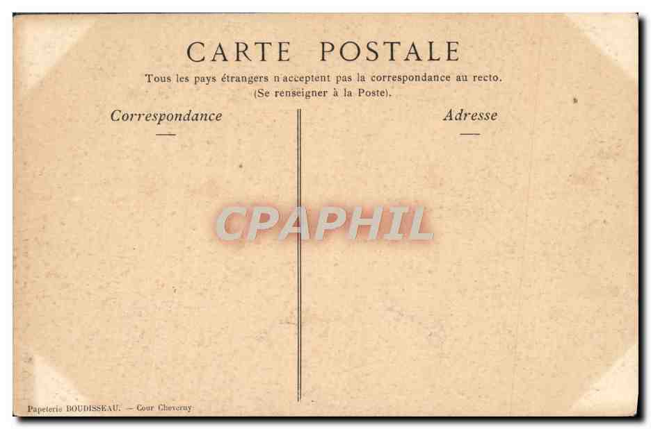 CPA Chateau De Cheverny Porte De La Salle Des Gardes — Rückseite
