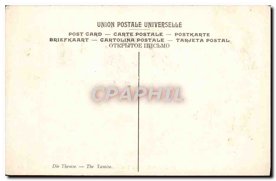 CPA Daubigny La Tamise a Erith Musee du Louvre Paris  — Rückseite