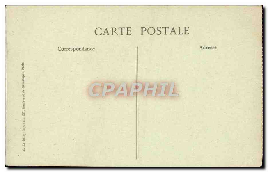 CPA Paris Boulevard Des Italiens — Rückseite
