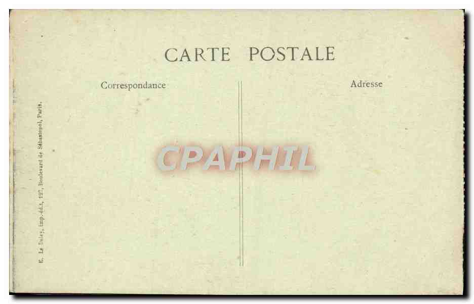CPA Paris Boulevard Montmartre — Rückseite