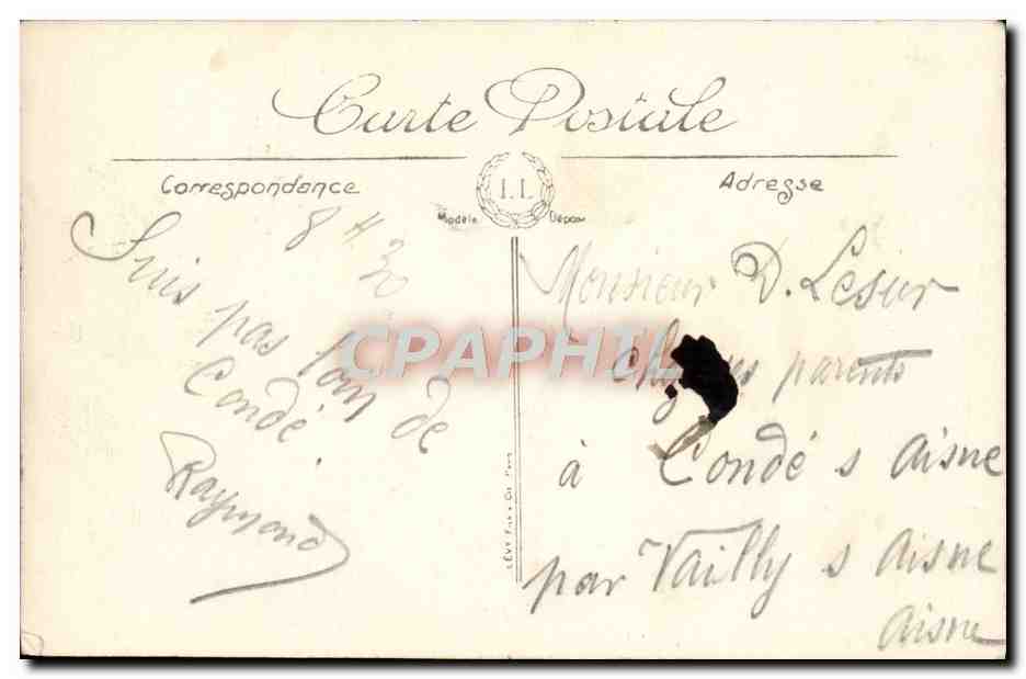 PARIS — The Montsouris Observatory — LL. — No. 404 — Back