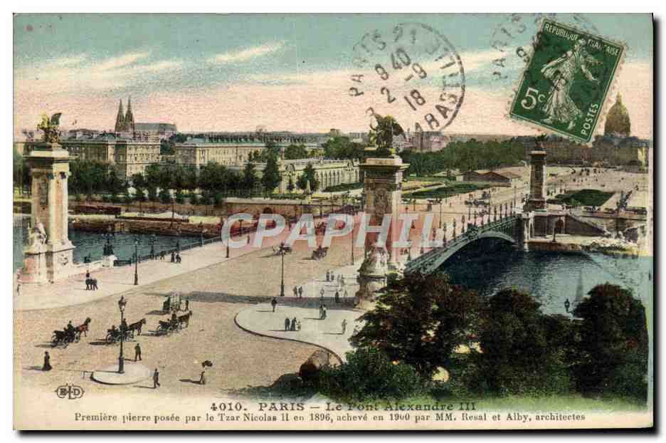 CPA Paris Le Pont Alexandre III