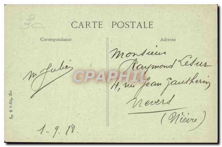 CPA Paris Le Pont Alexandre III — Verso
