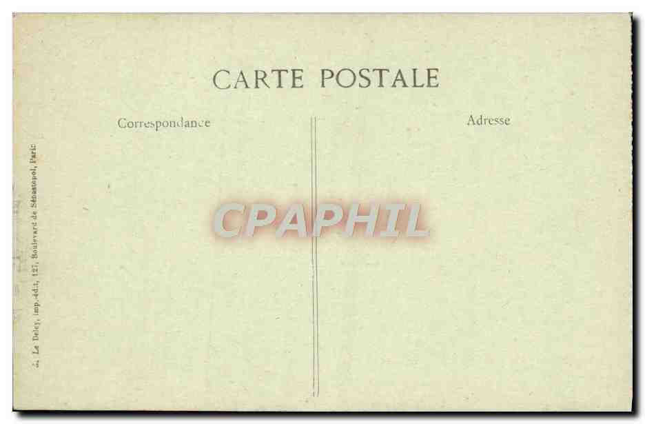 CPA Paris Notre Dame L'Abside — Verso