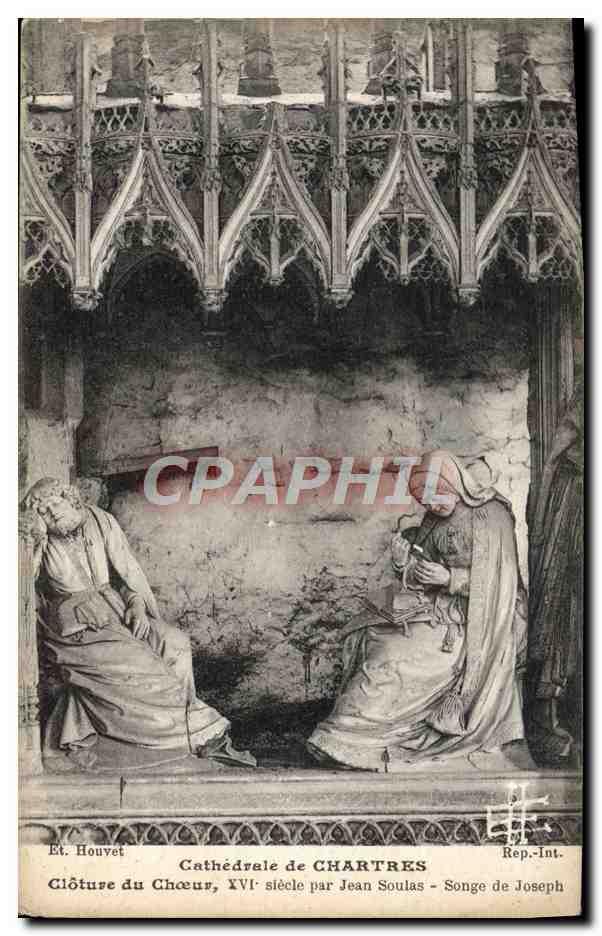 CPA Cathedrale De Chartres Cloture Du Choeur par Jean Soulas Songe de Joseph