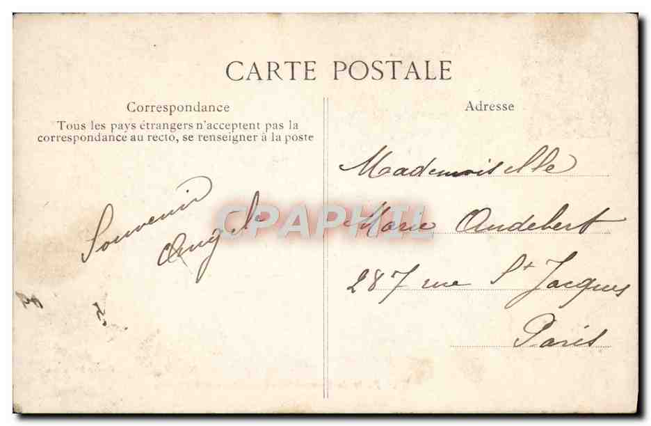 Forêt de Fontainebleau — Mare aux Pigeons — Bazar Parisien, n°78 — Verso