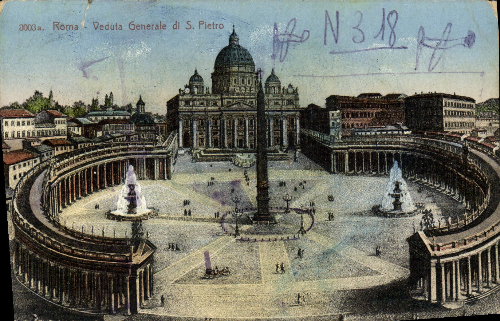 CPA Roma Vedula Generale di S Pietro