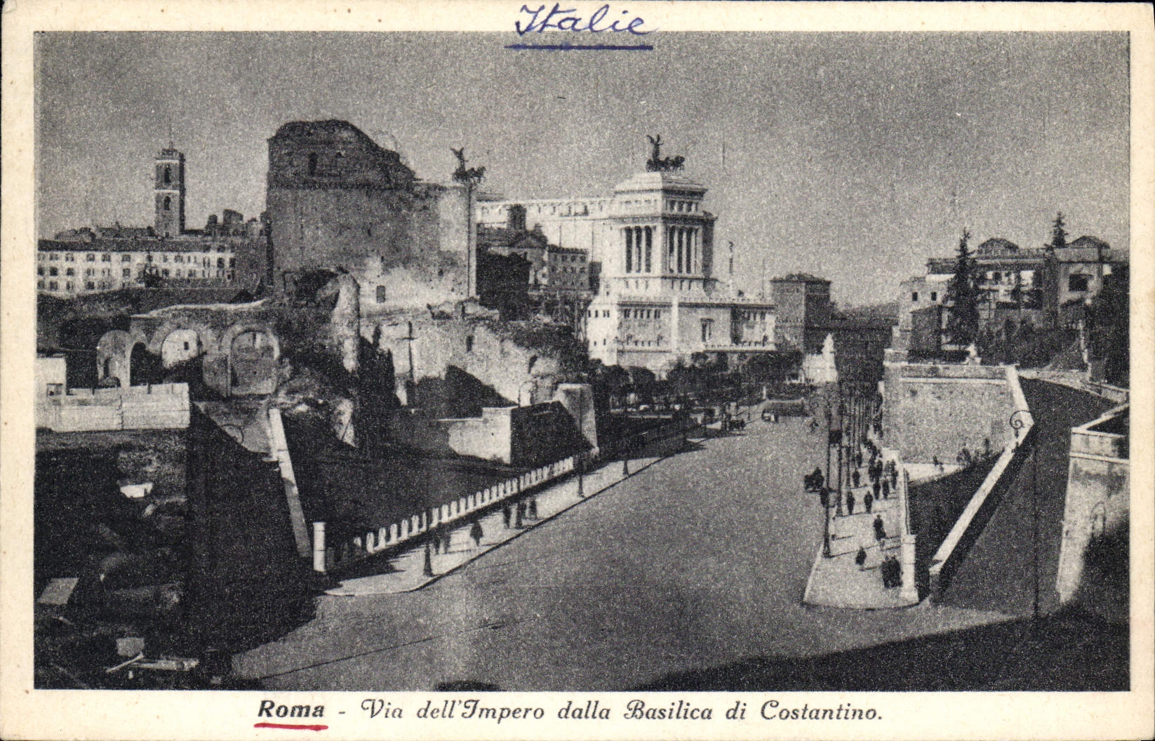 CPA Roma Via Dell'Impero Dalla Basilica Di Costantino