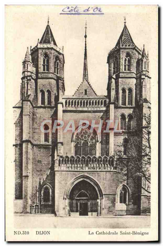 CPA Dijon La Cathedrale Saint Benigne