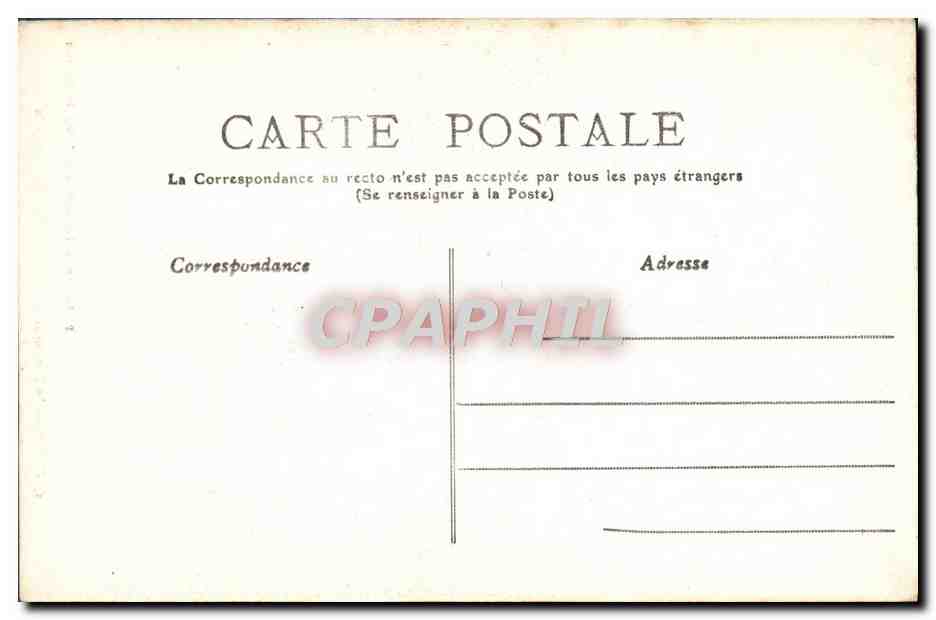 CPA Quimper Le Porche De La Cathedrale De Saint Corentin — Rückseite