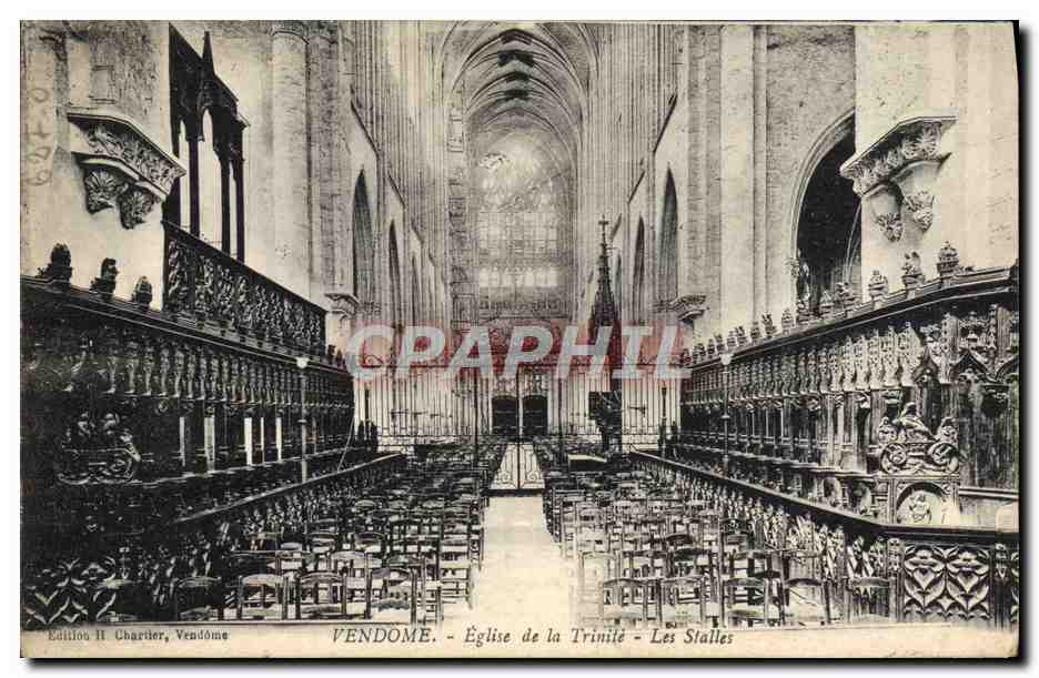 CPA Vendome Eglise De La Trinite Les Stalles