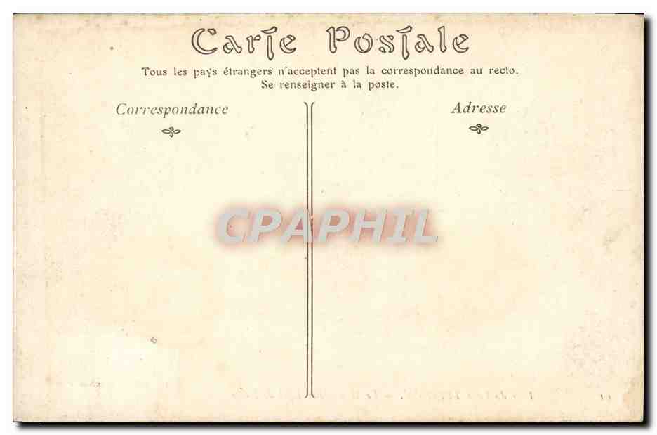 CPA Parc Du Petit Trianon Le Moulin Par Effet De Neige Versailles — Verso