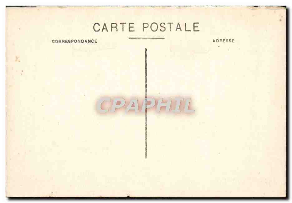 CPA Lourdes Le Chateau Fort — Rückseite