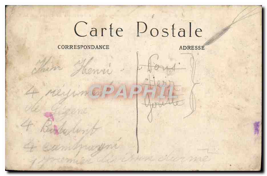 CPA Paris Pont Royal Et Le Pavillon De Flore — Rückseite