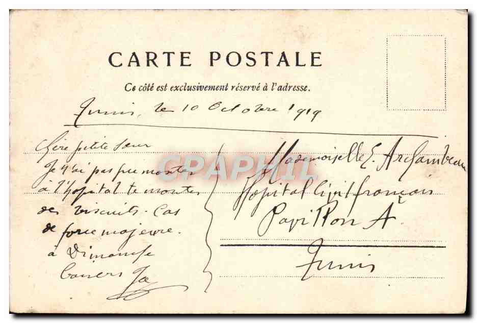 CPA Paris Jardin d'acclimation du Bois de Boulogne Les cerfs — Rückseite