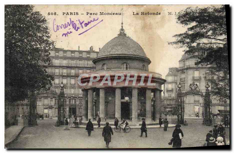CPA Paris Parc Monceau La Rotonde