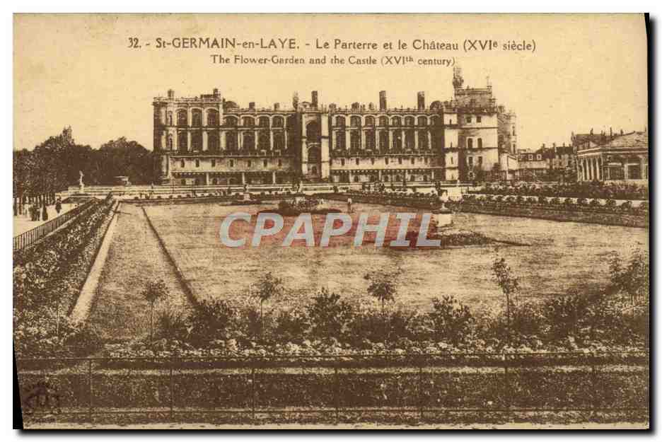 St-GERMAIN-en-LAYE - Le Parterre et le Château (XVIe siècle) - Éditeur L'Art