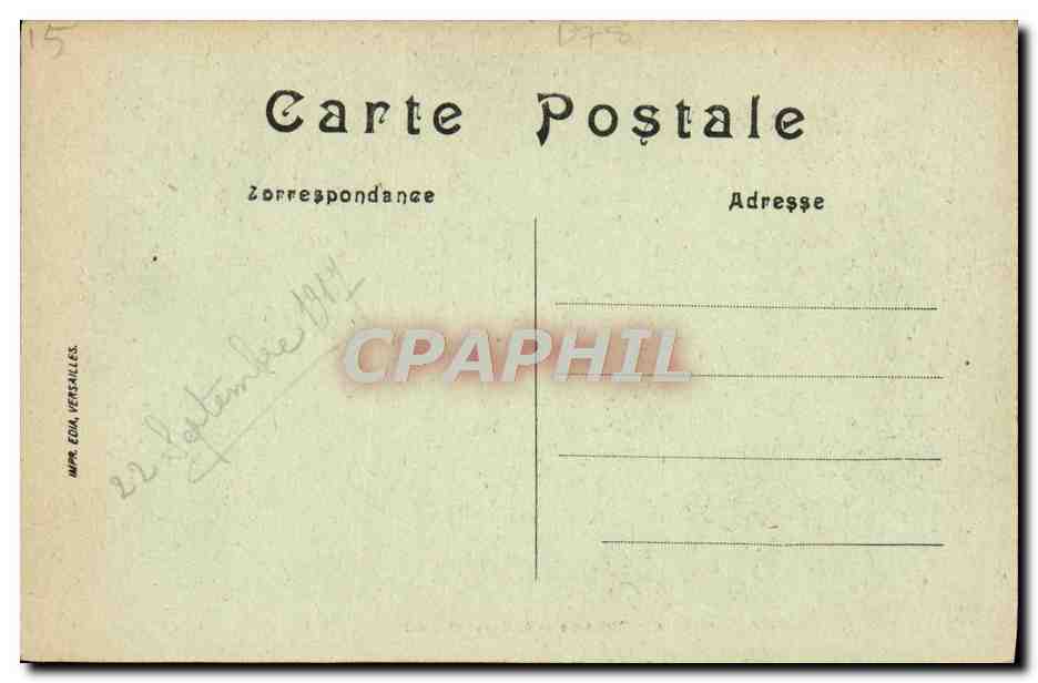 CPA Versailles Trianon Laiterie Et Tour De Malborough — Verso