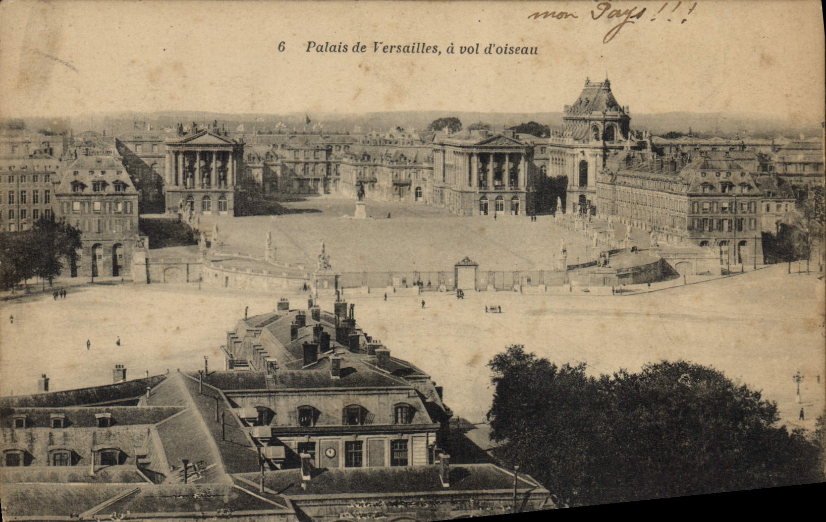 CPA Palais De Versailles A Vol D'Oiseau