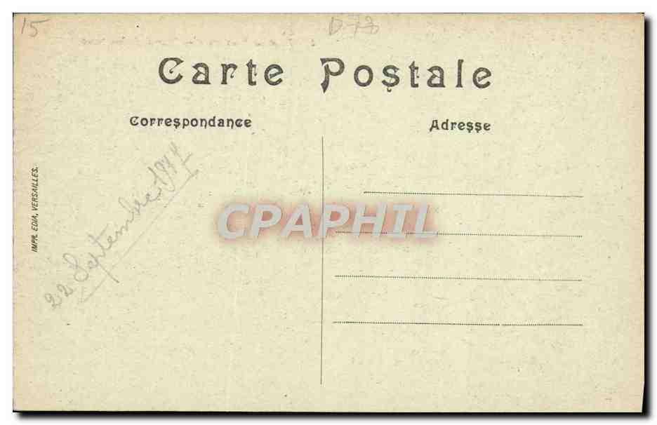 CPA Parc De Versailles Bassin De Neptune — Verso