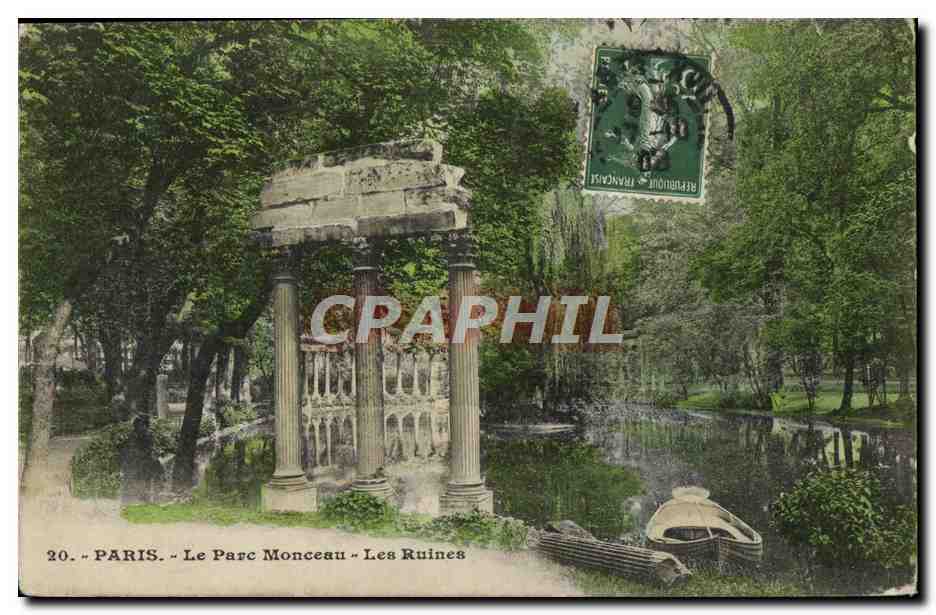 CPA Paris Le Parc Monceau Les Ruines