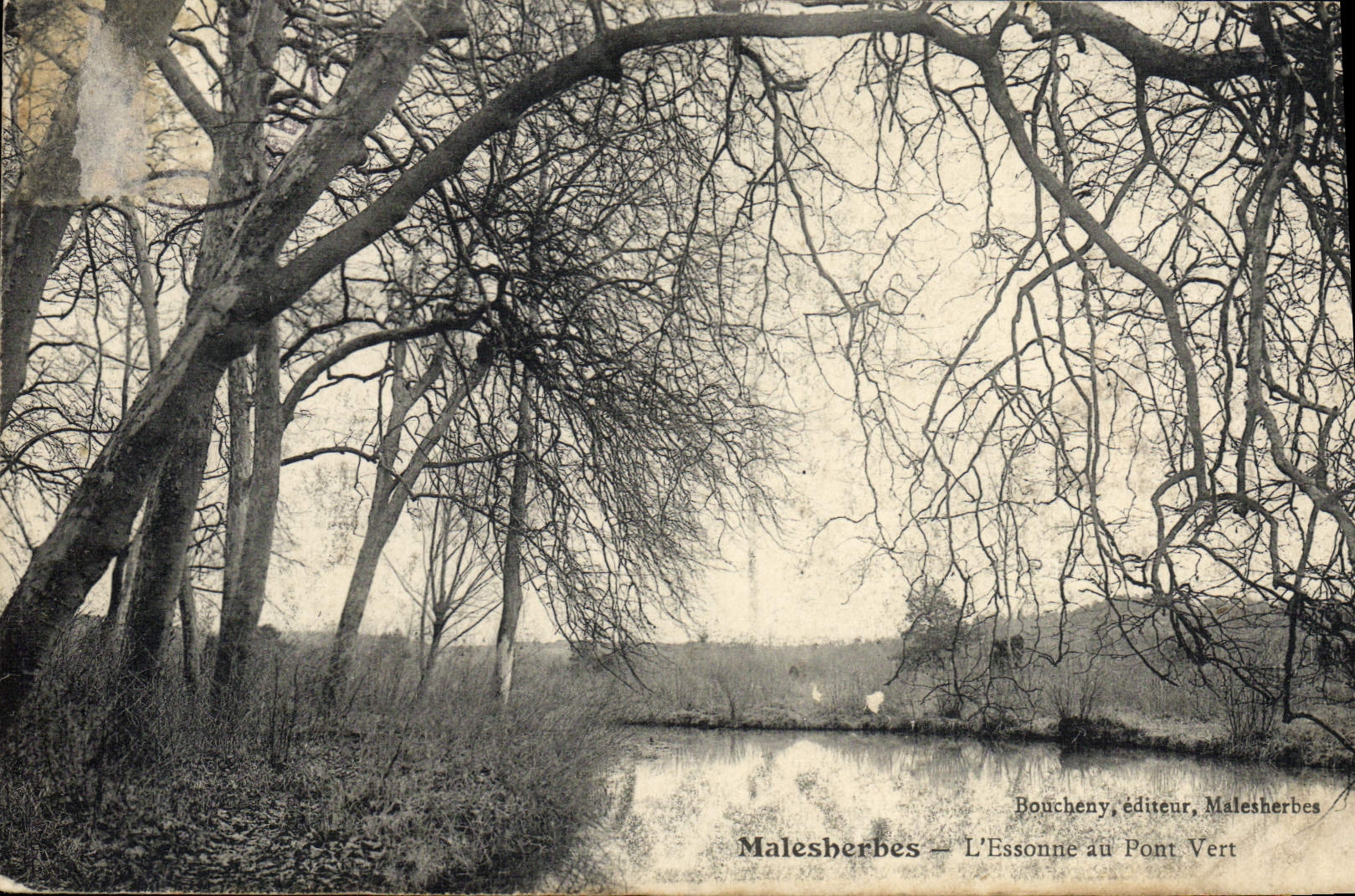 CPA Malesherbes L'Essonne Au Pont Vert
