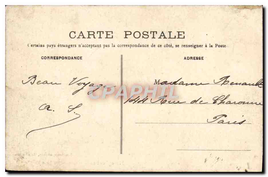 CPA Malesherbes L'Essonne Au Pont Vert — Rückseite