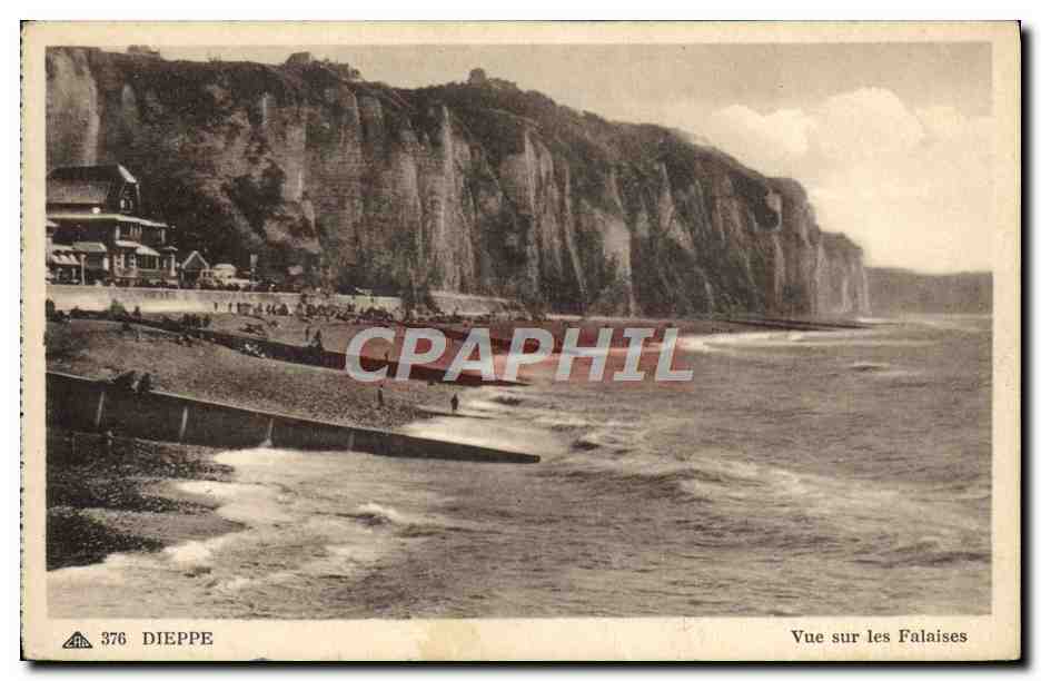 CPA Dieppe Vue Sur Les Falaises