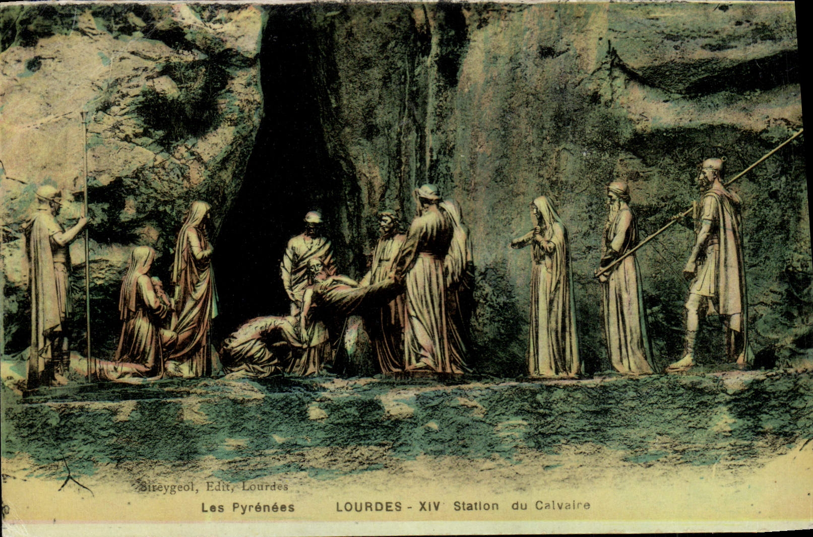 CPA Lourdes 14eme Station Du Calvaire