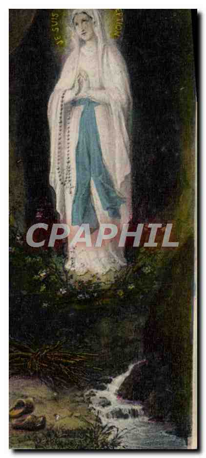 CPA Lourdes Vierge