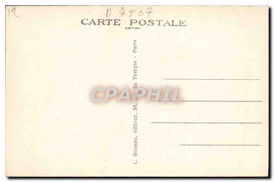CPA Paris Chambre Des Deputes Ancien palais de la duchesse de Bourbon — Verso