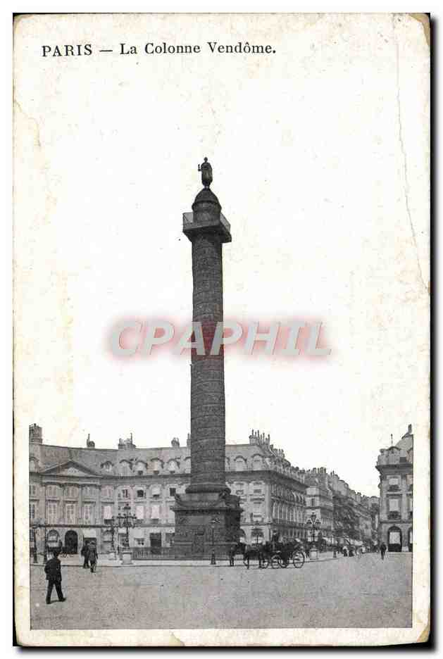 CPA Paris La Colonne Vendome