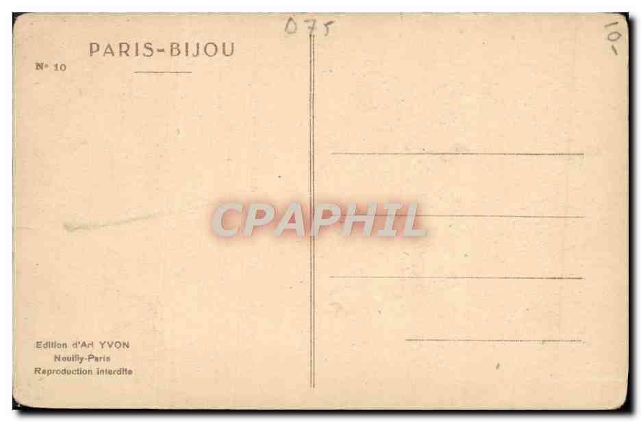CPA Les Ponts De Paris Vol D'Oissau — Rückseite
