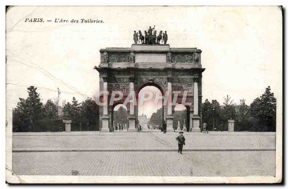 CPA Paris L'Arc Des Tuileries