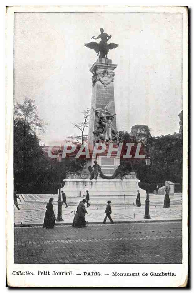 CPA Petit Journal Paris Monument De Gambetta