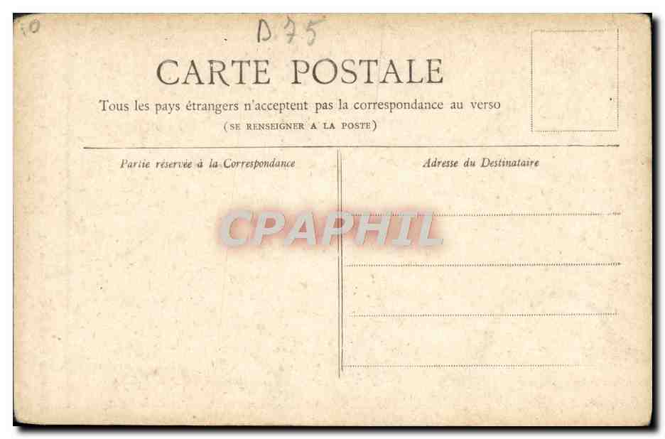 CPA Petit Journal Paris Monument De Gambetta — Verso