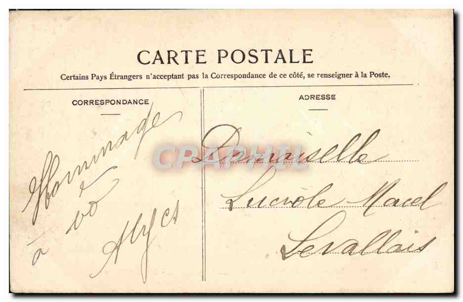 CPA Versailles Le Petit Trianon Entree Principale — Verso