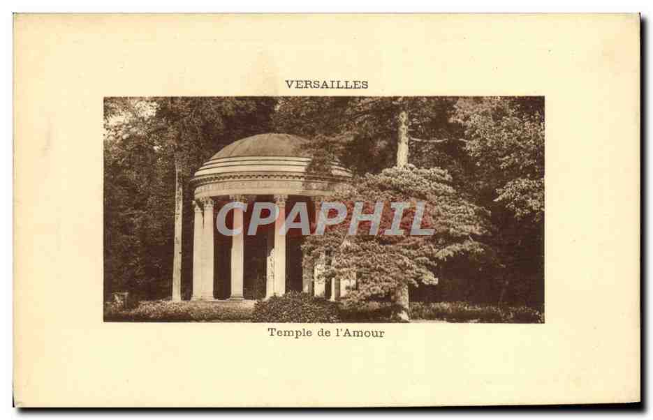 CPA Versailles Temple de l'amour
