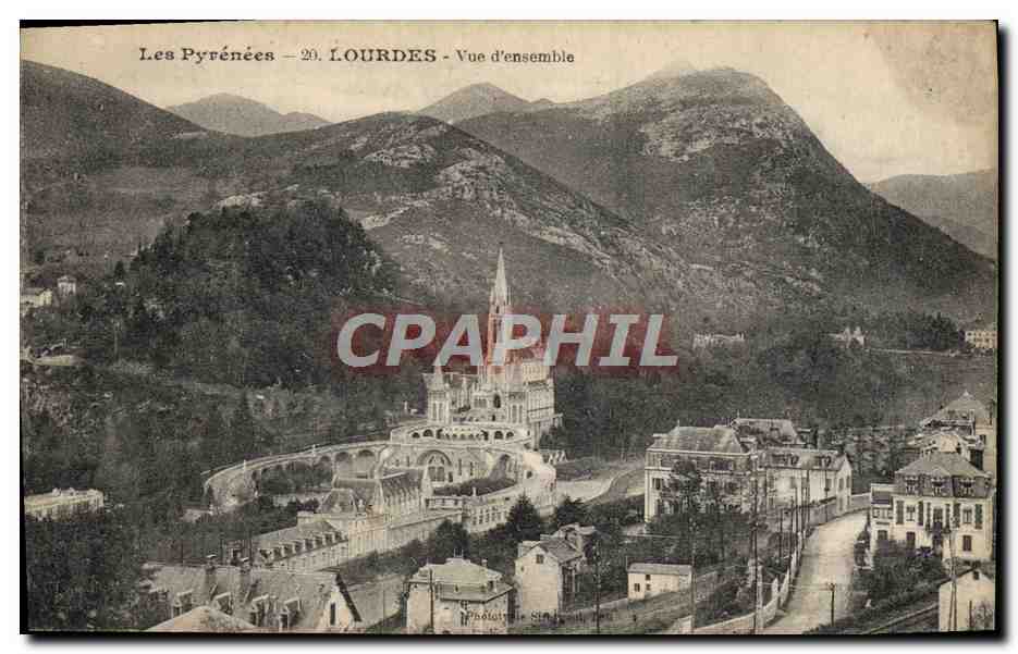 CPA Lourdes Vue d'ensemble