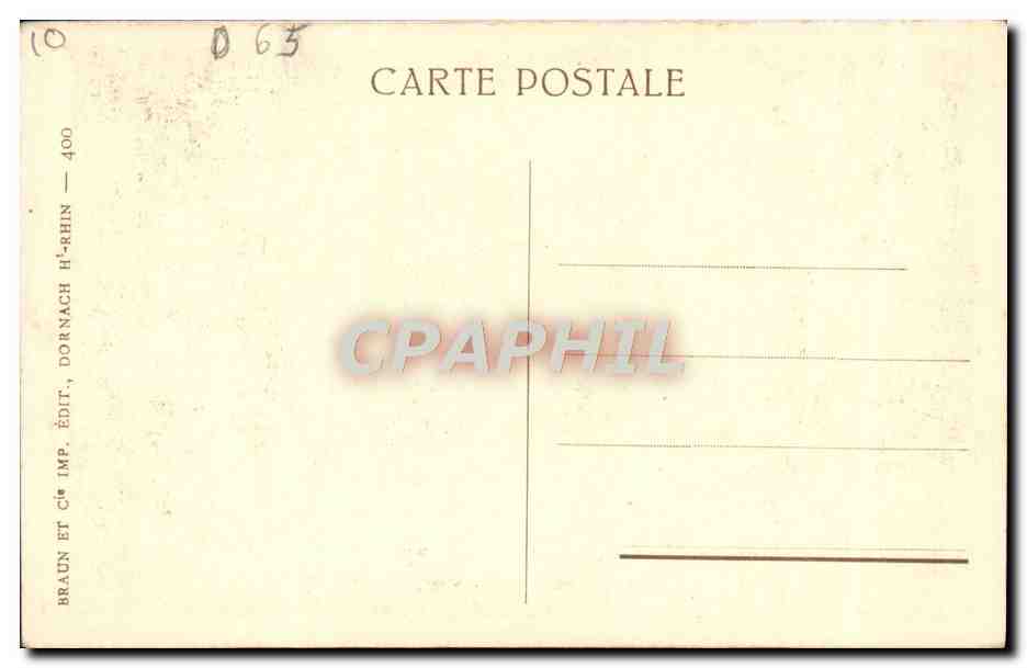 CPA Mont Sainte Odile La Grotte De Lourdes — Verso